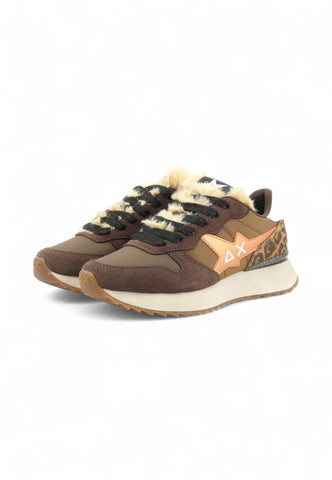 SUN68 Sneakers Donna Marrone Animalier Z45218-AI26-08