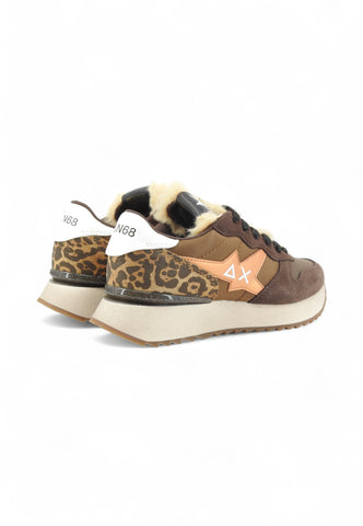 SUN68 Sneakers Donna Marrone Animalier Z45218-AI26-08