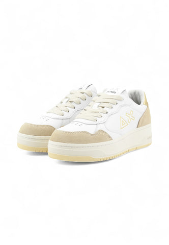 SUN68 Sneakers Donna Bianco Beige Oro Z45244-AI26-43