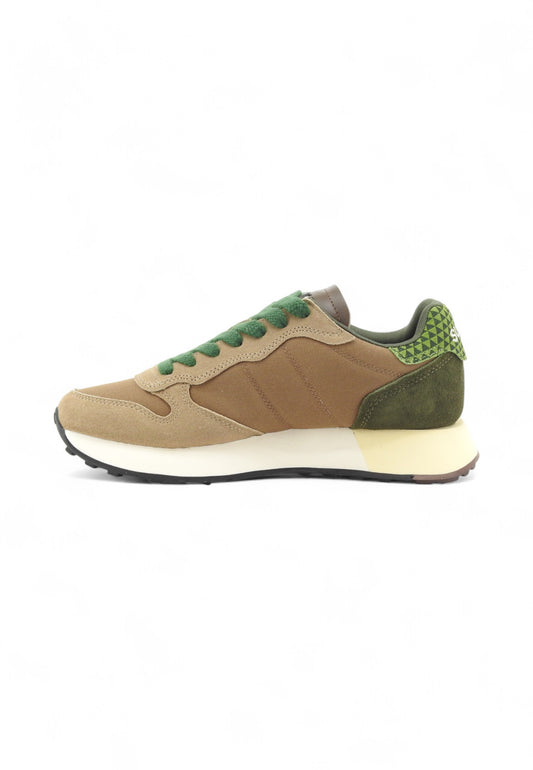 SUN68 Uomo Sneakers Beige Verde Z45117-AI26-93