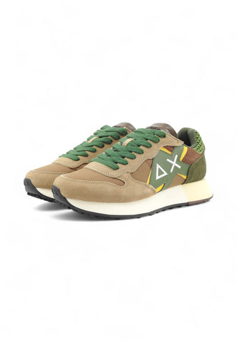 SUN68 Uomo Sneakers Beige Verde Z45117-AI26-93