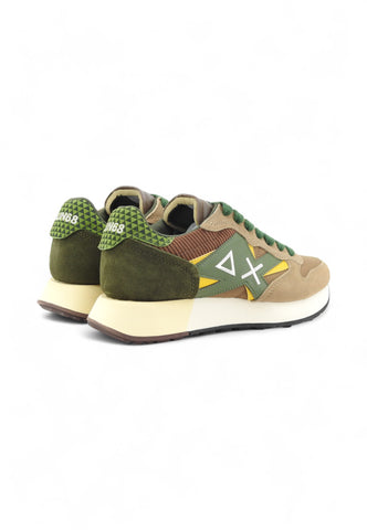 SUN68 Uomo Sneakers Beige Verde Z45117-AI26-93