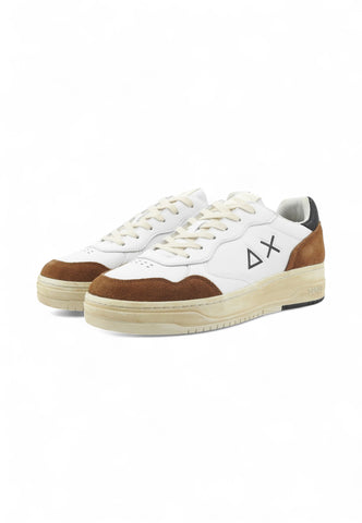 SUN68 Sneakers Uomo Bianco Marrone Nero Z45148-AI26-93