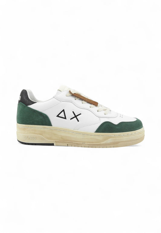 SUN68 Sneakers Uomo Bianco Verde Nero Z45148-AI26-37