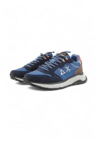 SUN68 Sneakers Uomo Blu Marrone Rosso Z45130-AI26-07