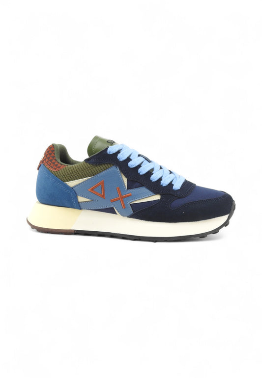 SUN68 Sneakers Uomo Blu Verde Arancione Z45117-AI26-07