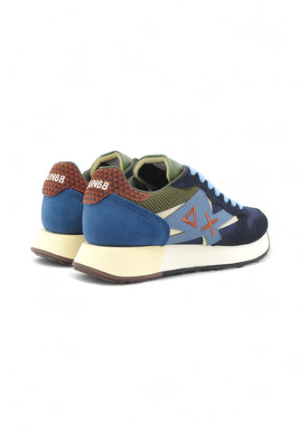 SUN68 Sneakers Uomo Blu Verde Arancione Z45117-AI26-07