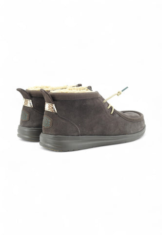 HEY DUDE Wally Mid GripR Warmth Stringate Uomo Marrone HD.42052-AI26-2IV