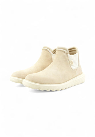 HEY DUDE Branson W Stivaletti Donna Beige Bianco HD.42021-AI26-2HK