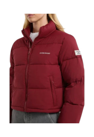 GUESS Giacca Bomber Donna Bordeaux W4BL20WGII2-AI26-G5M3