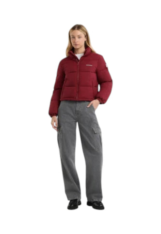 GUESS Giacca Bomber Donna Bordeaux W4BL20WGII2-AI26-G5M3