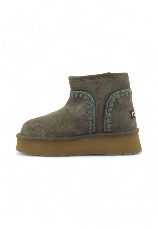 MOU Platform Boot Lthr Stitchin Stivaletti Donna Verde MU.FW681012A-AI26-BKOL