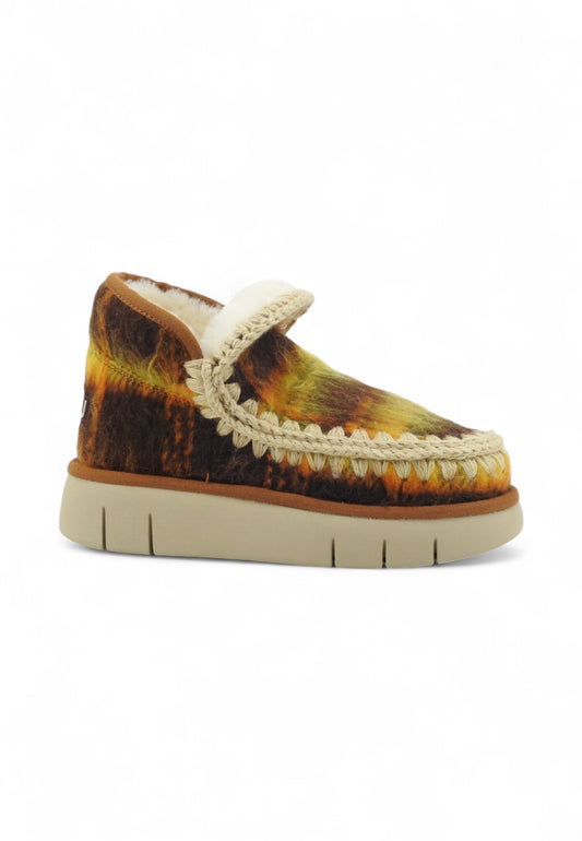 MOU Eskimo Bounce Sneaker Wool Stivaletti Donna Marrone Giallo MU.FW531019K-AI26-IRCUE