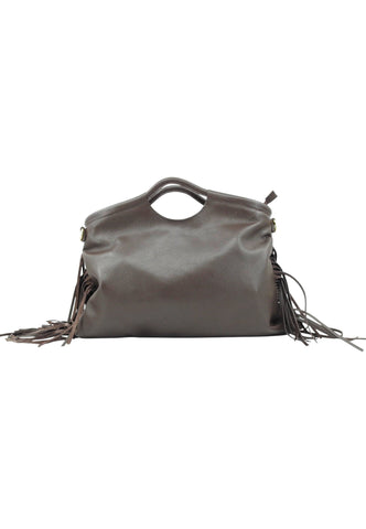 VIA MILANO 21 Serena Borsa A Mano Donna Marrone Frange SERENATDM-AI26