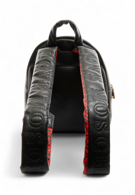 LOVE MOSCHINO Zaino Donna Nero Rosso JC4324PP0NKM100A-AI26
