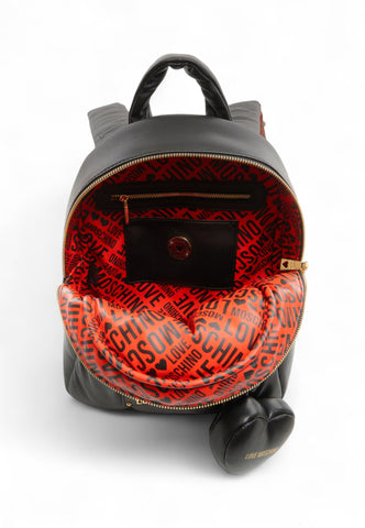LOVE MOSCHINO Zaino Donna Nero Rosso JC4324PP0NKM100A-AI26