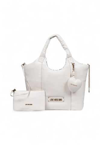 LOVE MOSCHINO Borsa Shopper Donna Bianco Nero JC4321PP0NKM111A-AI26