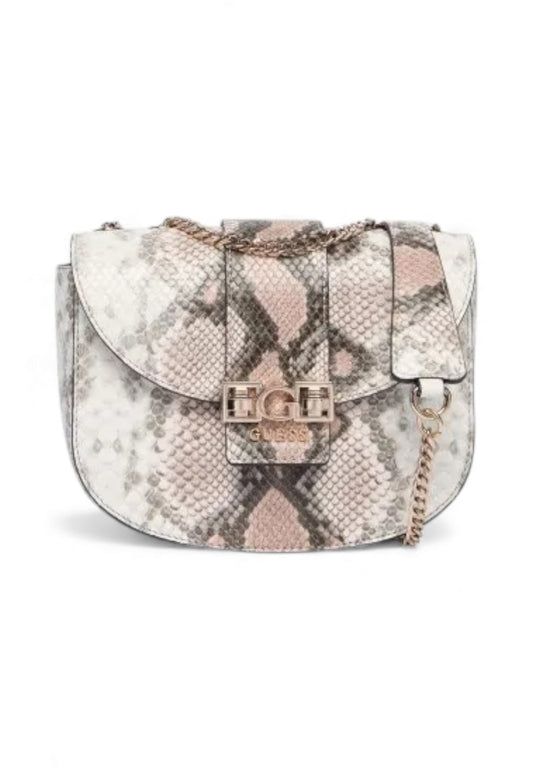 GUESS Borsa Tracolla Donna Bianco Rosa Animalier HWKG9891210-AI26-LTM