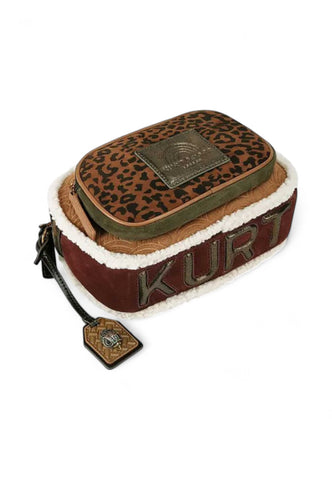 KURT GEIGER Borsa Tracolla Donna Marrone Animalier 5033948219-AI26