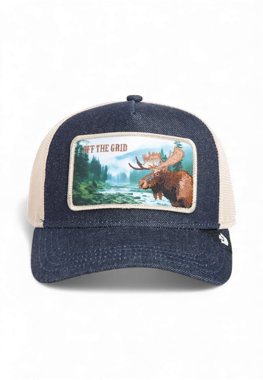 GOORIN BROS Cappello Trucker Off The Grid Beige Blu 101-2314-DEN-AI26
