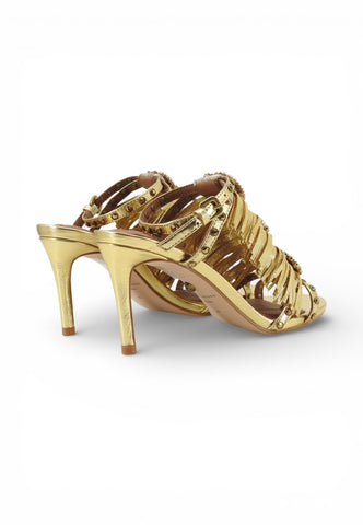KURT GEIGER Sandali Tacco Donna Oro Pietre 5387261189-PE26