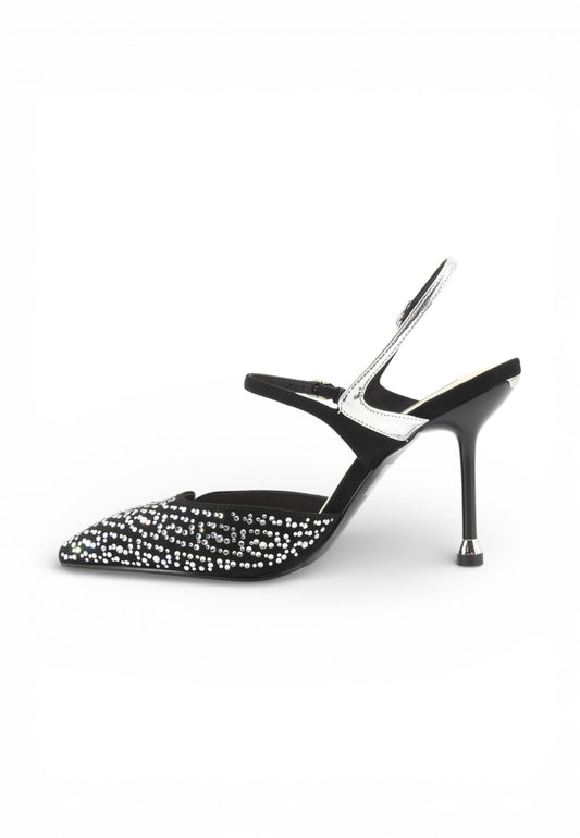 LIU JO Sandali Tacco Donna Nero Argento Strass SA6009TX52701039-PE26