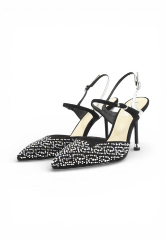 LIU JO Sandali Tacco Donna Nero Argento Strass SA6009TX52701039-PE26