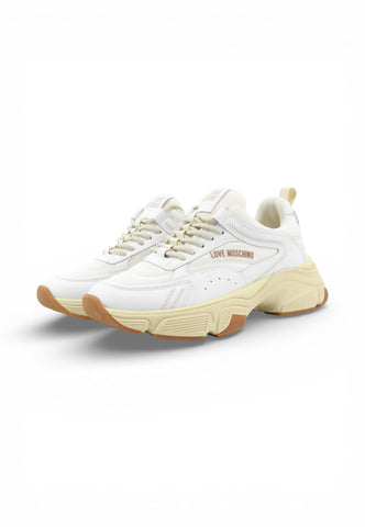 LOVE MOSCHINO Sneakers Donna Bianco Beige JA15426G1OIQ411A-PE26