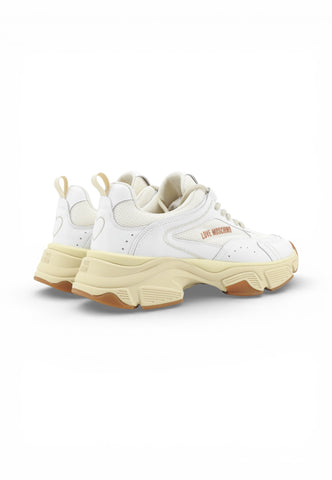LOVE MOSCHINO Sneakers Donna Bianco Beige JA15426G1OIQ411A-PE26