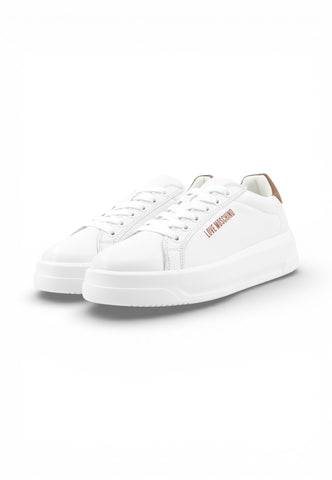 LOVE MOSCHINO Sneakers Donna Bianco Marrone JA15065G1OIAH10B-PE26