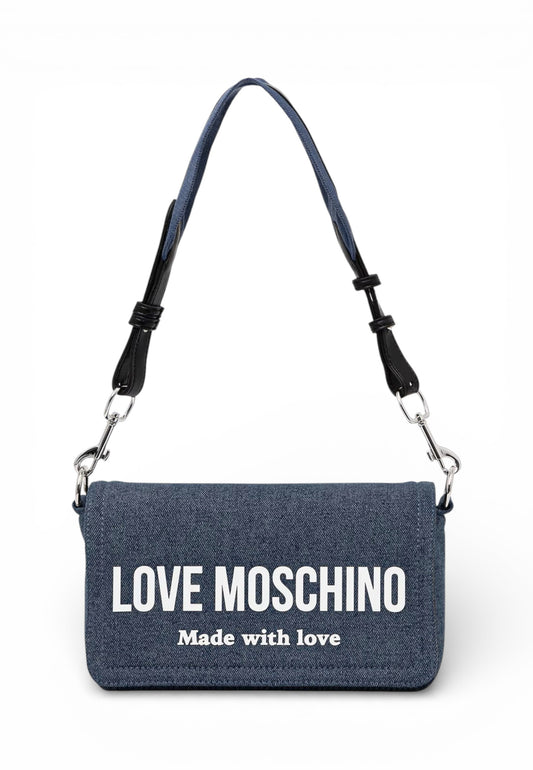 LOVE MOSCHINO Borsa A Spalla Donna Blu Denim JC4057PP1OLG170A-PE26