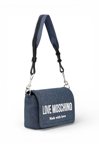 LOVE MOSCHINO Borsa A Spalla Donna Blu Denim JC4057PP1OLG170A-PE26
