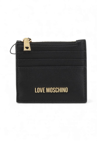 LOVE MOSCHINO Portafogli Portacarte Donna Nero Oro JC5509PP1OLQ0000-PE26