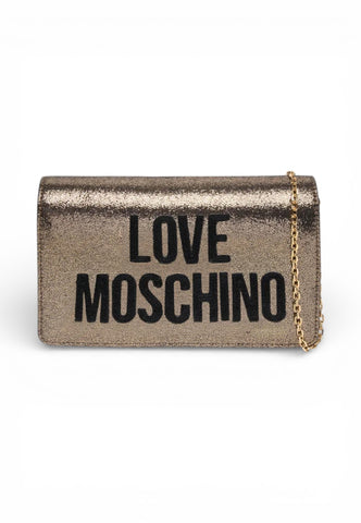 LOVE MOSCHINO Borsa Tracolla Donna Oro Nero Glitter JC4104PP1OLK0901-PE26
