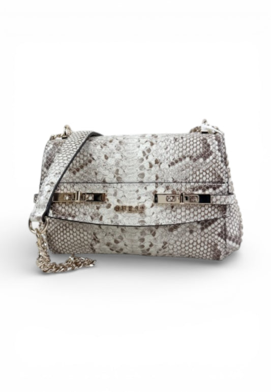 GUESS Borsa Tracolla Donna Beige Bianco Animalier HWKG9933780-PE26-NAT