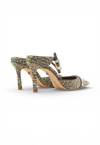KURT GEIGER Sandali Tacco Donna Beige Nero Strass 5394043609-PE26