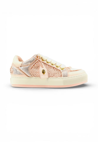 KURT GEIGER Sneakers Donna Rosa Bianco Paillettes 9564324619-PE26