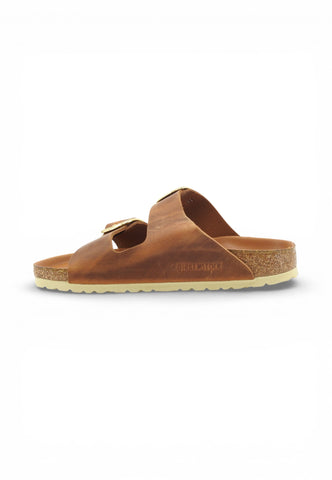 BIRKENSTOCK Ciabatte Arizona Big Buckle NF Donna Marrone 1011073-PE26