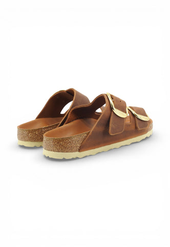BIRKENSTOCK Ciabatte Arizona Big Buckle NF Donna Marrone 1011073-PE26
