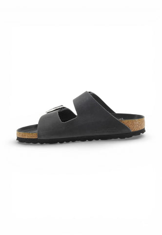BIRKENSTOCK Ciabatte Arizona Big Buckle NF Donna Nero 1011075-PE26