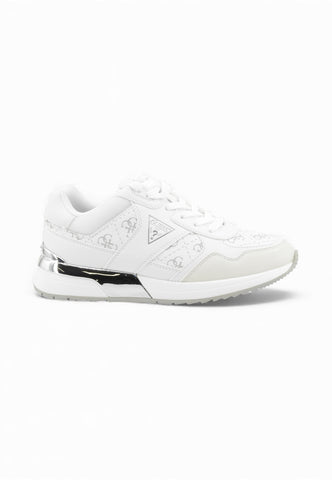 GUESS Sneakers Donna Bianco Argento FLFMICELE12-PE26-WHIGR