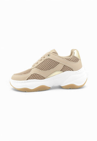 GUESS Sneakers Donna Beige Oro FLPHARELE12-PE26-OAT