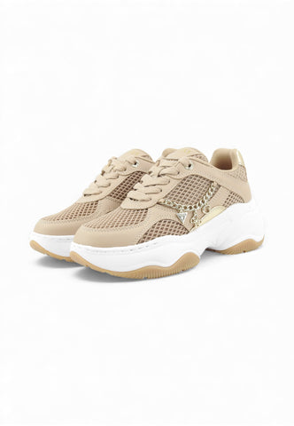 GUESS Sneakers Donna Beige Oro FLPHARELE12-PE26-OAT