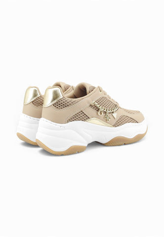 GUESS Sneakers Donna Beige Oro FLPHARELE12-PE26-OAT