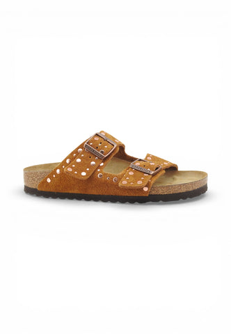 BIRKEWNSTOCK Ciabatte Arizona Rivet Donna Marrone 1031731-PE26