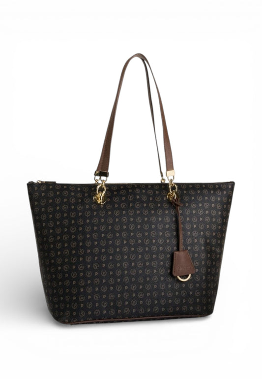 POLLINI Borsa Shopper Donna Nero Beige TE8410PP02Q2600A-PE26