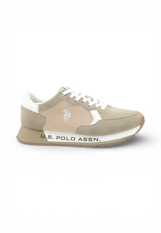 U.S. POLO ASSN. Sneakers Uomo Beige Bianco CLEEF011-PE26-BEI
