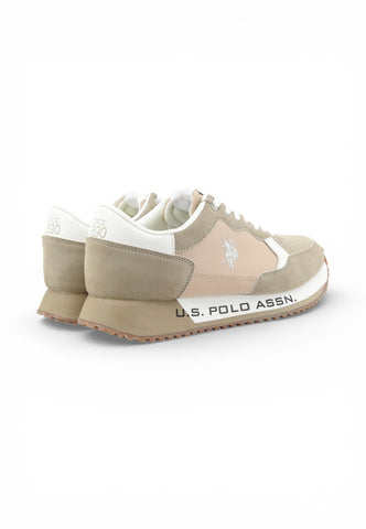 U.S. POLO ASSN. Sneakers Uomo Beige Bianco CLEEF011-PE26-BEI