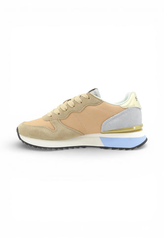 SUN68 Sneakers Donna Beige Azzurro Glitter Z36214-PE26-16