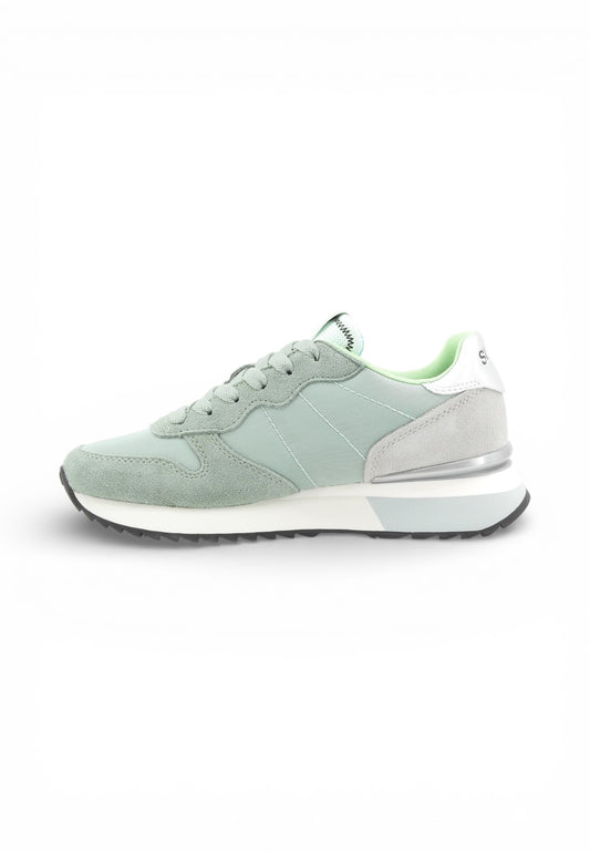 SUN68 Sneakers Donna Verde Grigio Glitter Z36214-PE26-84